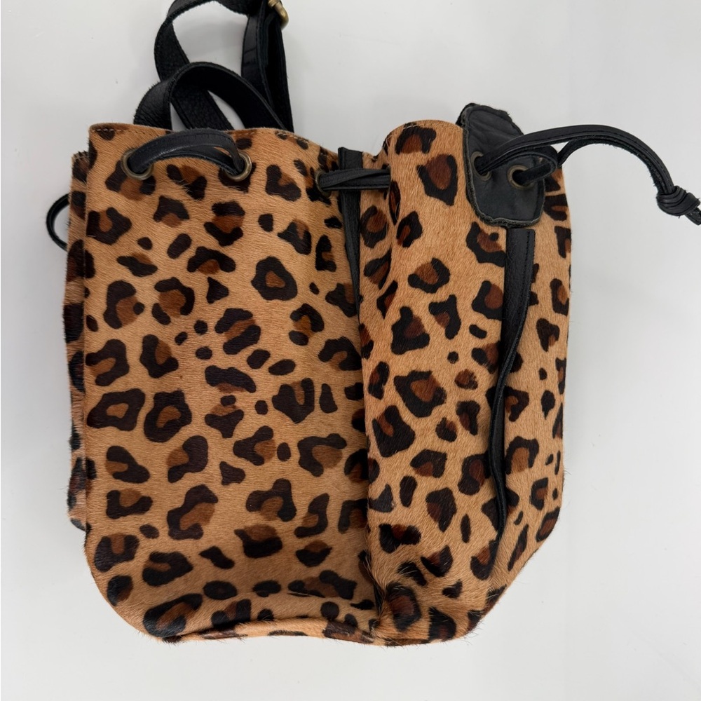 Cleobella Leopard Print Backpack - image 1